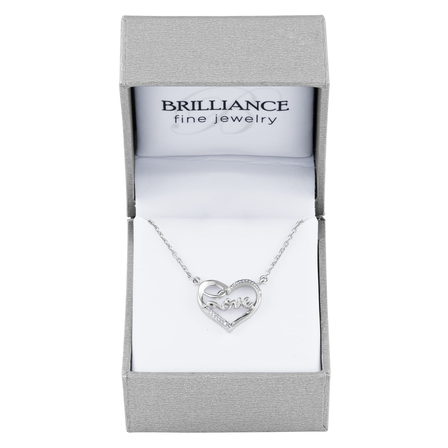 Brilliance heart shop necklace