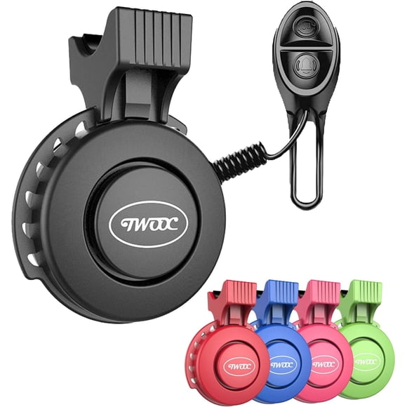 Campana De Bicicleta Timbre de Bicicleta Impermeable Bocina De Bicicleta De Volumen Ajustable con Carga USB Adecu para Manillares De 2.2-3.2 cm Bicicleta General