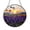 Acrylic 3.5 Inch, variant on Lavender Field Butterfly Stained Glass Suncatcher – Sunset Window Art