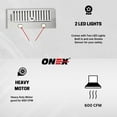 thumbnail image 4 of ONEX® OIN220 Stainless Steel Under Cabinet 20 inch Range Hood., 4 of 9