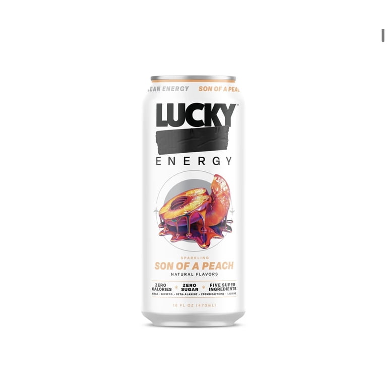 Lucky Energy Sugar Free Energy Drinks 16 fl oz Cans Son 8 Pack