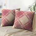 thumbnail image 3 of LALILO Throw Pillow Covers Damask Antique Arabesque Arabic Baby Cushion Cover 18" x 18", 2 Pack, 3 of 6
