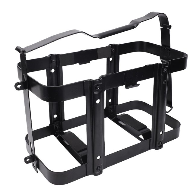 Jerry Can Carrier Mount, Anti Theft Lockable Jerry Can Holder Rack Effortless Installation for 5 Gallon 20 Liter 2.5 Gallon 10 Liter Gas Can