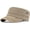 Khaki, variant on Military Cadet Army Cap for Men Women – Washed Cotton Vintage Adjustable Flat Top Hat