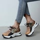 thumbnail image 1 of Zapatos de mujer cómodos de bloque de color deportivo informal de talla grande de tela elástica para mujer a la moda Wmkox8yii  shalkjhdk1894, 1 of 1