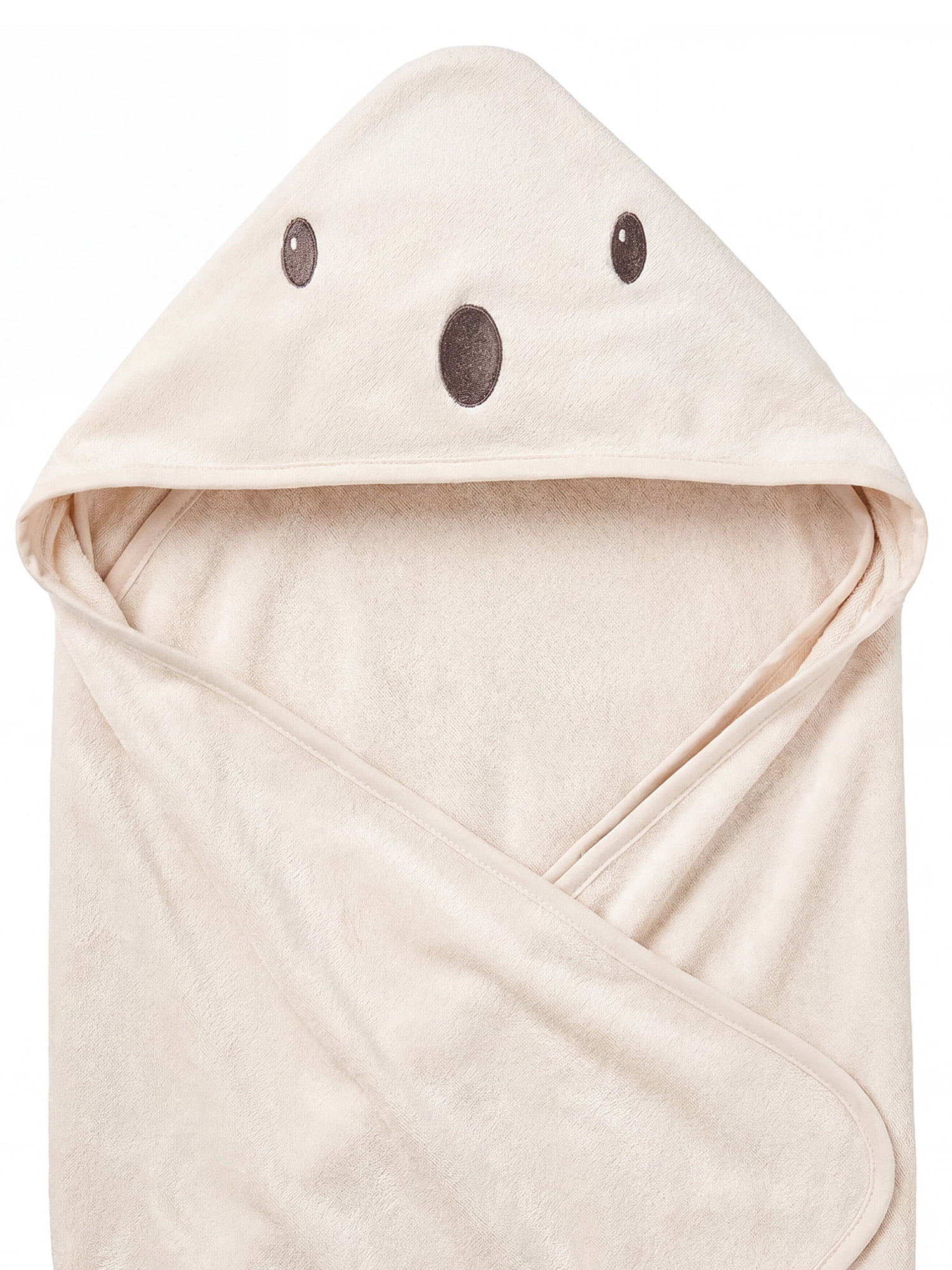 Modern Moments by Gerber Baby Neutral Halloween Hooded Towel, Oatmilk Ghost