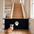 thumbnail image 3 of Mesh Gate for Pets Mesh Dog Gate for Doorways, Mesh Baby Gate No Drilling, Portable & Foldable Pet with Adjustable Width, Safety Barrier for Indoor Use, Black, 3 of 7