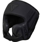 RDX Headgear for Boxing, Training, Grappling, Muay Thai, Padded Head Protector, Black, XL