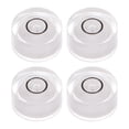 thumbnail image 1 of Unique Bargains 4 Packs Round Bubble Level 12x6mm Mini Circular Bullseye Spirit Levels for Leveling Camera Tripod Telescope, White, 1 of 6