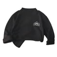 thumbnail image 4 of Nugftut Girls Thermal Tops Soft Lightweight Fleece Warm Thermal Tops Mock Neck Long Sleeve Pullover with Chest Graphic Print, 4 of 6