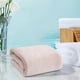 thumbnail image 4 of Solid Color Pineapple Reseau High Density Fleece Marginal Bath Towel Adult Solid Color Enlarged Bath Towel Thickened Marginal Towel 140x70cm, 4 of 4
