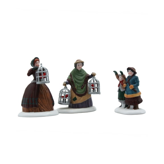 Department 56: 58033 The Bird Seller - Set of 3 | Worn Box