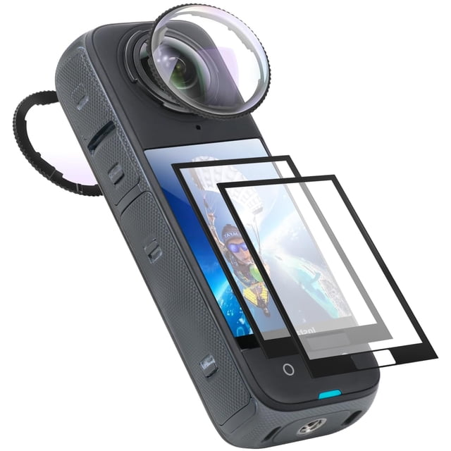 Protector de lente y protector de pantalla para Insta 360 X4 de Semaiki