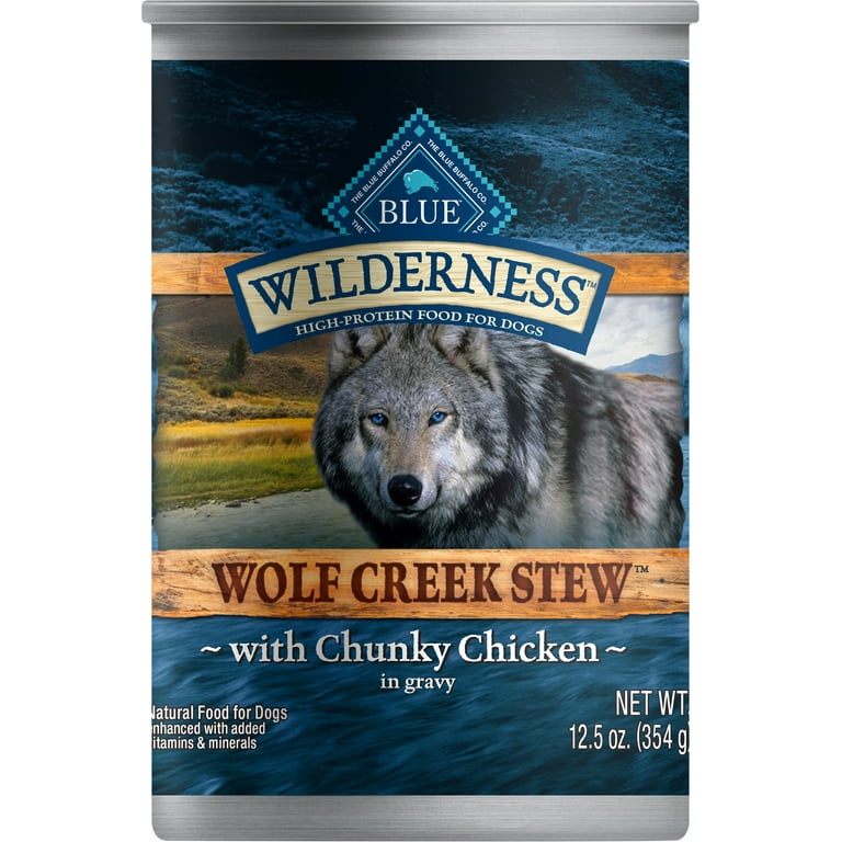 Blue Buffalo Wilderness Wolf Creek Stew High Protein Chunky