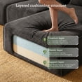 thumbnail image 3 of EnHomee Modular L-Shaped Couch for Livingroom Convertible Cloud Sofa Boneless Sectional Couch for Home, Grey(Corduroy), 3 of 13