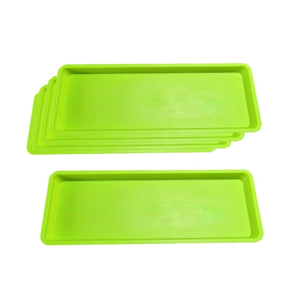5 platillos para plantas, cuencos rectangulares para macetas, cuencos para plantas de jardín S