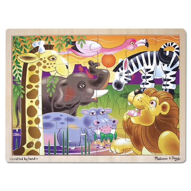 Melissa and Doug African Plains Animals Wooden Jigsaw Puzzle