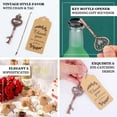 thumbnail image 4 of Efavormart 10 Pack Antique Gold Skeleton Key Bottle Opener Wedding Souvenirs, Vintage Wedding Bridal Shower Favors With Tag Card & Chain, 4 of 5