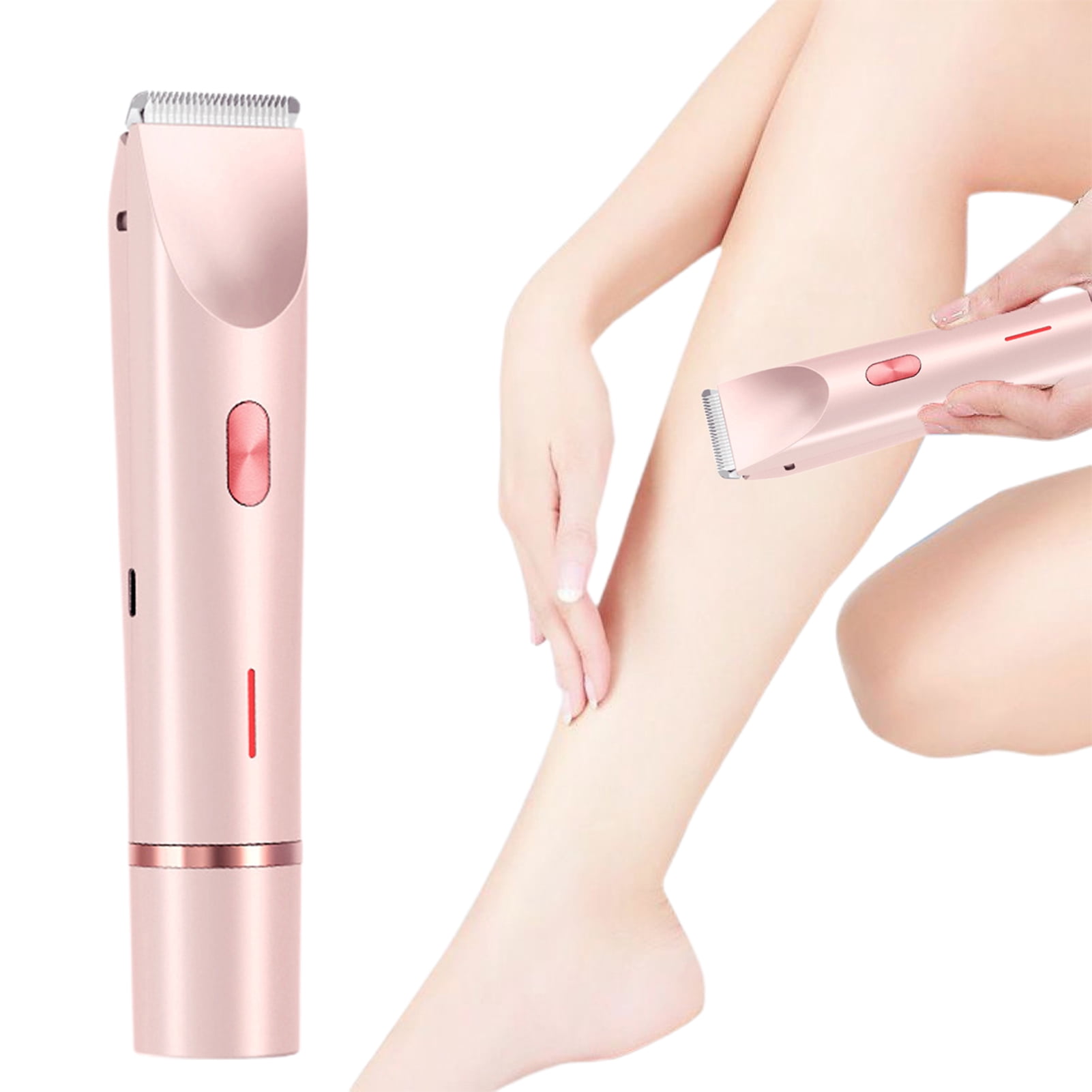 Double-head Women Electric Shaver USB Rechargeable Waterproof Portable Travel Face Body Bikini Area Arm Leg Hair Removal Razor Epilator Trimmer