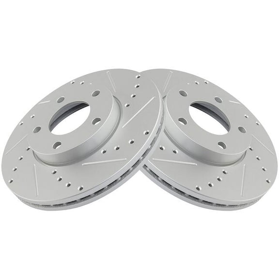 Front Brake Rotor Set 2 Piece - Compatible with 2004 - 2013 Mazda 3 2.0L 4-Cylinder 2005 2006 2007 2008 2009 2010 2011 2012