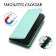 thumbnail image 3 of ELEHOLD Case for iPhone 16e, RFID Wallet Phone Case with Magnetic Closure, TPU + Faux Leather Cover Built-in Stand,Mint, 3 of 6