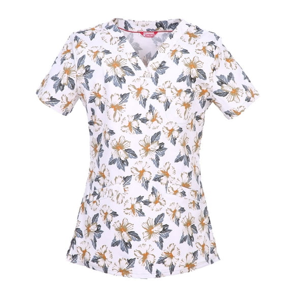 Women's Print Scrub Top