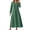 Green#139, variant on LIIPEE Women Dresses Solid Color Loose Long Sleeve V Neck A-Line Midi Sundress Woman Comfortable Holiday Party Photoshoot Dress,Orange,Xl