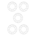 thumbnail image 1 of Maytalsory 1/2/3/5 Durable Crank set For Bicycles Guaranteed Compatibility And Improved Performance Alloy Bicycles Crank Bike Crank set 52T silver 5PCS, 1 of 6