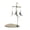 F, variant on OIUR Spinning Candle Holder with Tray Stainless Steel Rotating Golden Carousel Tea Light Candle Stand Table Centerpiece Party Decoration