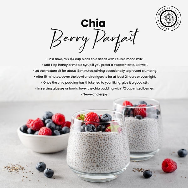 Pride of India Natural Black Chia Seeds, 20 oz Jar, Pack of 6