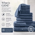 thumbnail image 4 of BrylaneHome 12 Piece Zero-Twist Bath Towel Set, 4 of 6
