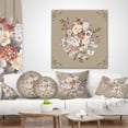 thumbnail image 4 of Designart White and Yellow Floral Pattern - Floral Throw Pillow - 12x20, 4 of 5