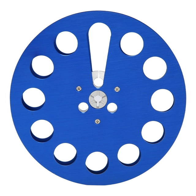 Carrete de cinta vacía de 1/4 y 7 pulgadas, aleación de aluminio, 11 orificios, apertura Universal, pieza de la máquina, carrete de recogida de grabación, azul