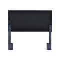 thumbnail image 3 of Mid-Century Modern Grid Tufted King or Cal King Headboard in Denim Blue Fabric, 3 of 8