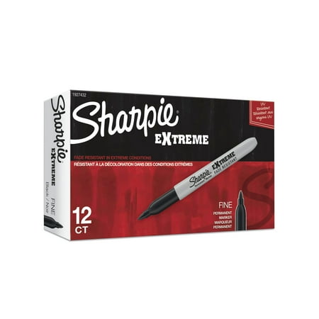 Sharpie Extreme Marker Fine Point Black Dozen 1927432