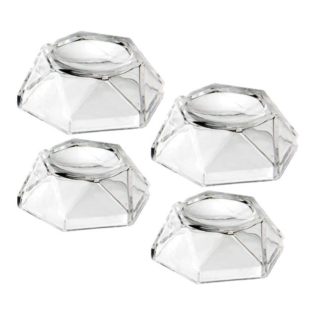 Set of 4 Acrylic Display Stand Holder For Sphere Gems Eggs Pedestal Zulema soporte de bola de cristal acrílico