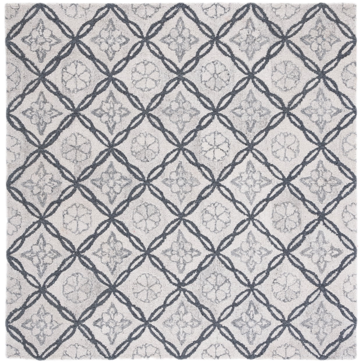 SAFAVIEH Marquee Anthony Geometric Area Rug, Ivory/Grey, 3' x 5'
