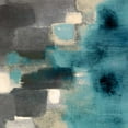 thumbnail image 2 of Loreth, Lanie 20x20 White Modern Wood Framed Museum Art Print Titled - Blue Rain Square II, 2 of 4
