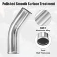 thumbnail image 3 of Unique Bargains 2pcs OD 3" Leg Length 4" Universal Car Aluminum Alloy Tube Intercooler Pipe 45 Degree Bend Elbow, 3 of 6