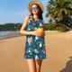 thumbnail image 3 of Easygdp Garden Gnomes In Flower para Vestido Transpirable de Mujer, Vestido Suelto de Manga Corta con Pliegues y Bolsillos para el Verano, 3 of 7
