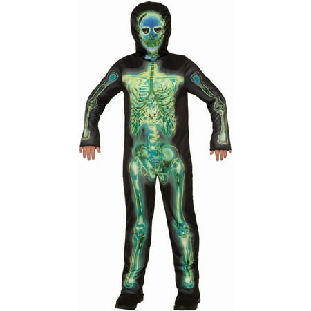Halloween Radioactive Skeleton Child Costume