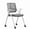 White_With Wheels, variant on Breathable Mesh Office Chair Stacking,Ergonomic Conference Chair Meeting Chair Back Support,Desk Folding Chairs Negotiation Chair Multifunction Seat Task Chair