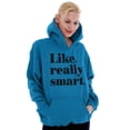 thumbnail image 4 of Funny Like Really Smart Attitude Hoodie Sweatshirt Women Brisco Brands S, 4 of 6