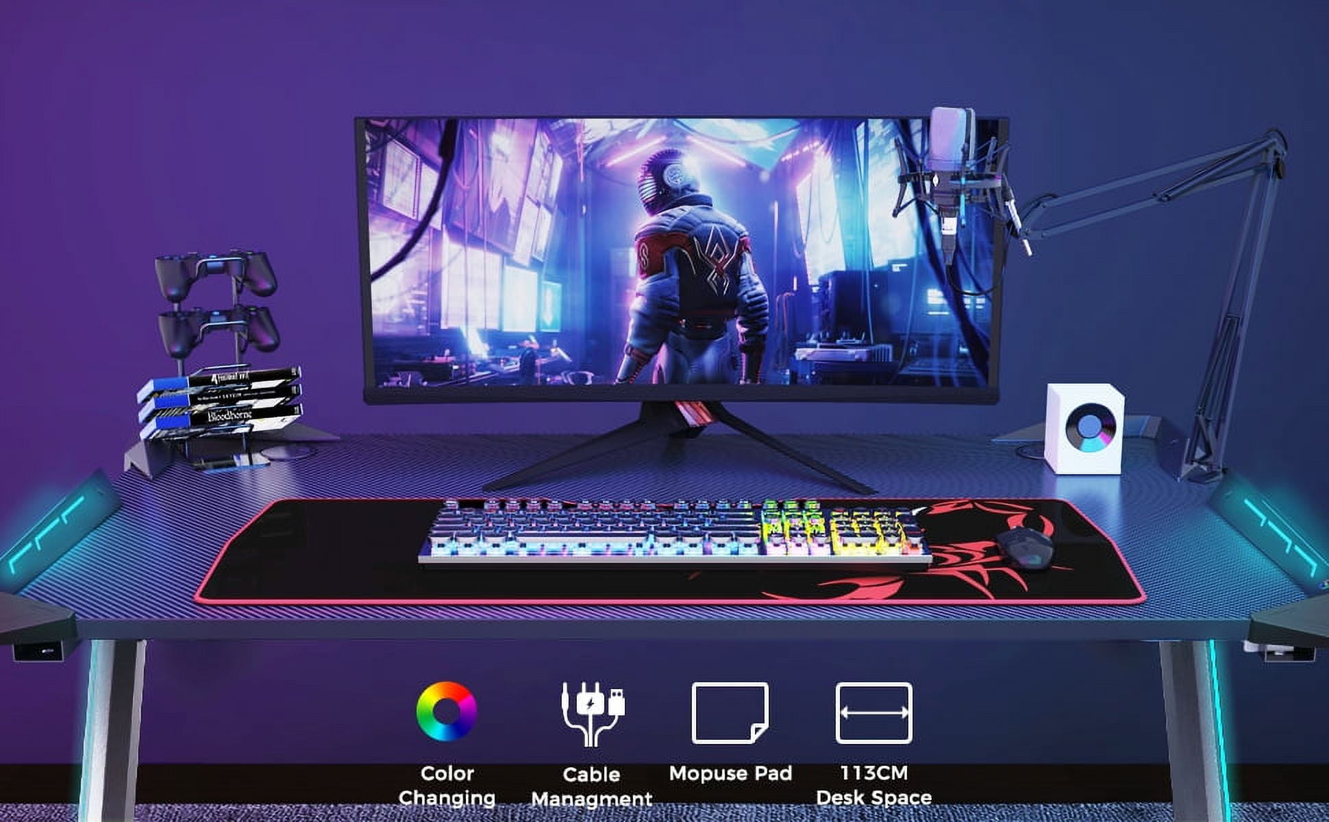 Vision® Pro Deluxe Gaming Pc Set - Setup - Accessoires - Set Up -  Toetsenbord met LED