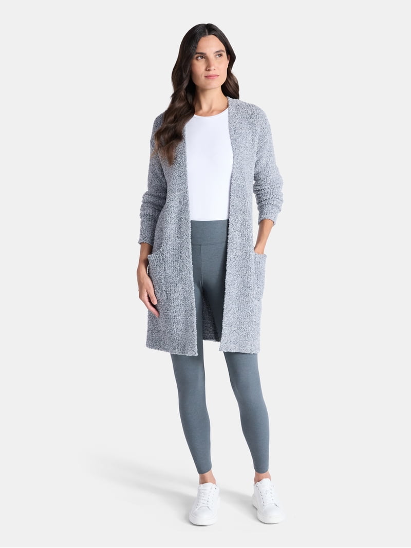 Time and Tru Women's Ankle Length Knit Leggings, 27