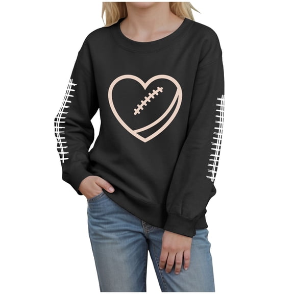 Gubotare Girl Sweatshirts Girls Tops Long Sleeve Cute Shirring Fashion Pullover Sweatshirts Size 6 (Black,6 Years)