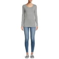 thumbnail image 2 of No Boundaries Juniors' Everyday T-Shirt with Long Sleeves, 2 of 5