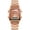 rose gold, variant on Women's Digital Sports Watch Outdoor Stainless Steel Band Electronic Waterproof Square LED Men's Wristwatch