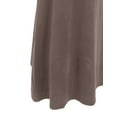 thumbnail image 3 of J. METHOD Women's Maxi Skirt High Waisted Fold Over Elastic Waistband Jersey Stretch Skirts Made in USA NEWSK05 Mocha L, 3 of 5