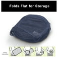 thumbnail image 5 of Smart Design Deluxe Mesh Pop Up Square Laundry Basket Hamper with Side Pockets and Handles- Holds 2 Loads - 17 x 14 inch - Blue, 5 of 7